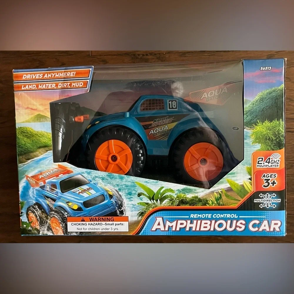 NEW Amphibious Remote Control Car Monster Truck Toy OPEN BOX